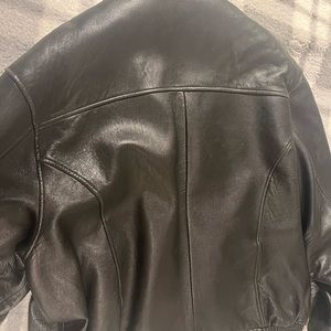 Fine Italian leather and design bomber Jacket by Brandini